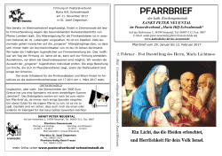 Pfarrbrief Zimmersrode - Pastoralverbund Maria Hilf, Schwalmstadt