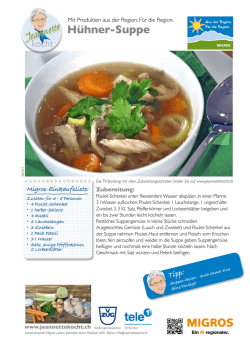 H&uuml;hner-Suppe - Jeannette kocht