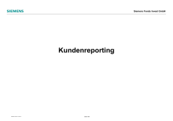 Kundenreporting - Siemens Financial Services