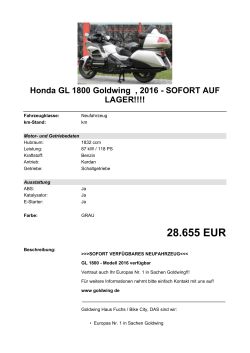 Detailansicht Honda GL 1800 Goldwing €,€2016