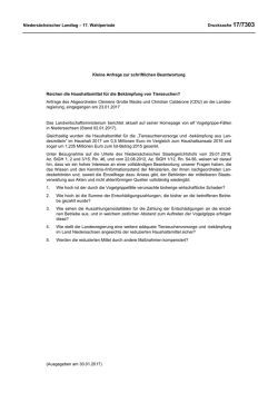 Drucksachen allgemein - Nieders&auml;chsischer Landtag