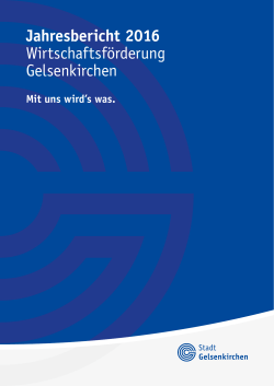 Jahresbericht 2016 - Stadt Gelsenkirchen