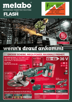 GROSSE SCHEIBE, MEGA-POWER, MAXIMALE FREIHEIT.