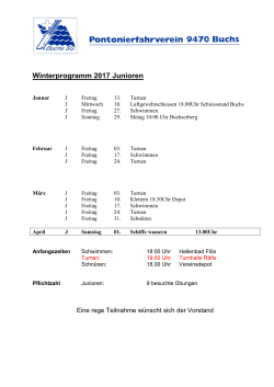 Winterprogramm 2017 Junioren