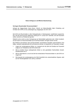 Drucksachen allgemein - Nieders&auml;chsischer Landtag