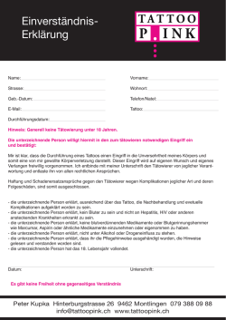 Einverständniserklärung