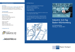 Industrie 4.0-Tag Baden-W&uuml;rttemberg