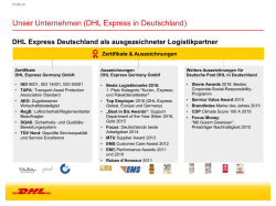 Auszeichnungen und Zertifikate