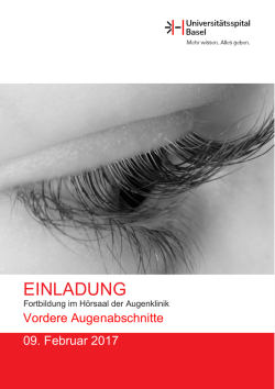 Einladung 09. Februar 2017