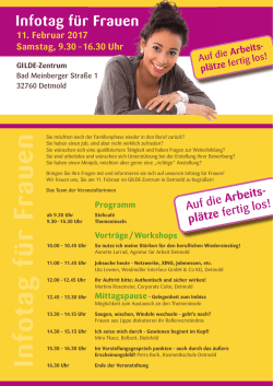Infotag f&uuml;r Frauen - Fair - Frauen und Arbeit in der Region