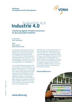 Industrie 4.0 - Gie&szlig;ereimaschinen
