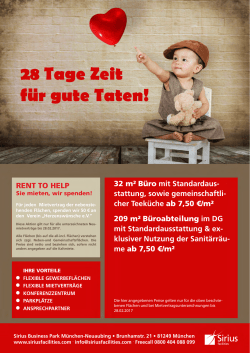 RENT TO HELP 32 m² Büro mit Standardaus