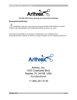 AR-3200-10XX Arthrex Synergy.net Lizenzschlüssel