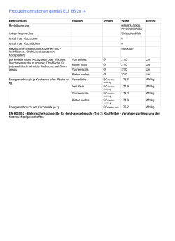 Produktinformationen gemäß EU 66/2014