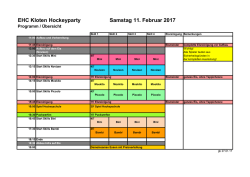 EHC Kloten Hockeyparty Samstag 11. Februar 2017