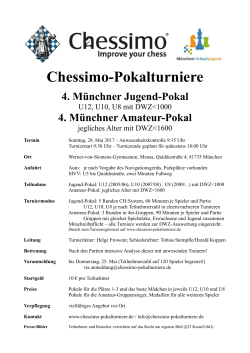 Chessimo-Pokalturniere - Schachbezirk Muenchen