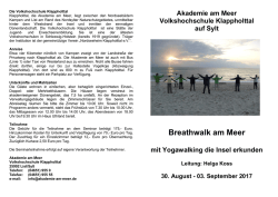 Die Volkshochschule Klappholttal