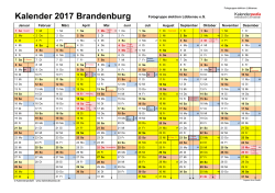 Kalender 2017 Brandenburg