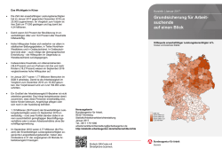 Grundsicherung f&uuml;r Arbeit- suchende auf einen Blick