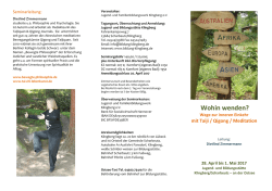 Informationen im Seminarflyer  - Jugend