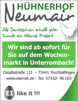 markt in Unterrombach!
