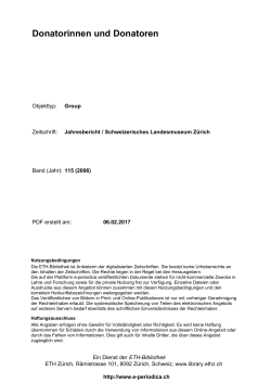 Donatorinnen und Donatoren - E