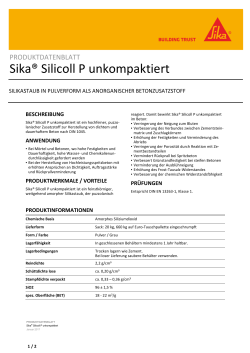 Sika Silicoll P unkompaktiert