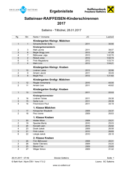 Ergebnisliste KR 2017  - SC