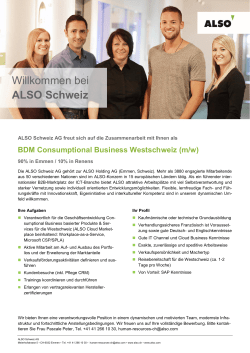 BDM Consumptional Business Westschweiz (m/w)
