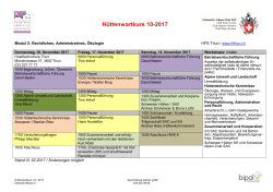 H&uuml;ttenwartkurs 10-2017
