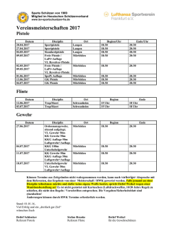 Vereinsmeisterschaften 2017