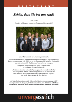 Unsere Speisekarte