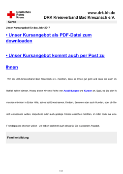 drk-kh.de | Kurse - DRK-Kreisverband Bad Kreuznach