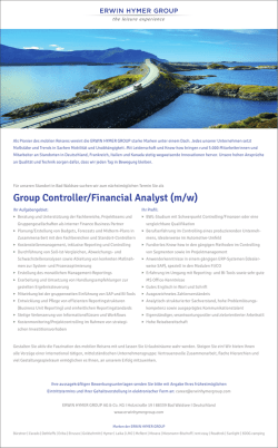 Group Controller/Financial Analyst (m/w)