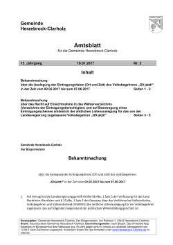 Amtsblatt - Herzebrock