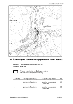 Planungskonzept - der Stadt Chemnitz