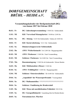 Veranstaltungskalender - Brühl