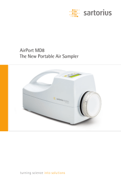 AirPort MD8 The New Portable Air Sampler