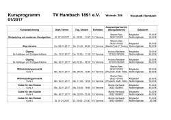 Kursangebot - TV Hambach