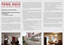 FENG SHUI-Beratung für Business und Wohnen