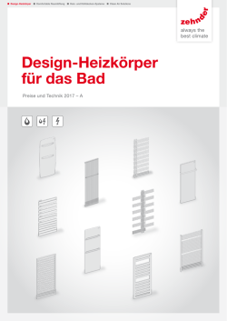 Design-Heizkörper für das Bad