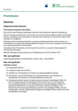 Promotionen - Sächsische Aufbaubank