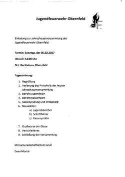 Jugendfeuerwehr Obernfeld
