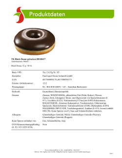 TK Black Donut gebacken BB 88417 Basis VPE: Try 12x52g St / ST