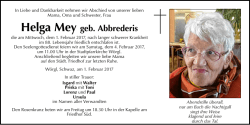 Helga Mey geb. Abbrederis