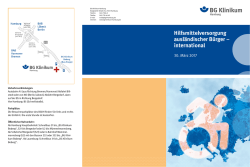 Hilfsmittelversorgung ausl&auml;ndischer B&uuml;rger &ndash; international