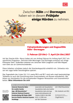Hinweis - Deutsche Bahn