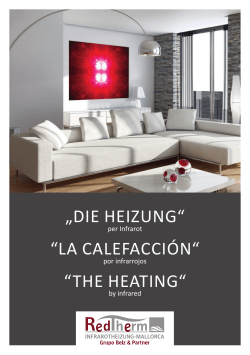 Die HeizunG“ “La caLefacción“ “THe HeaTinG