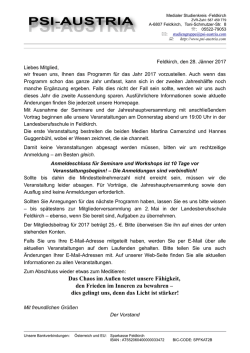 Jahresprogramm - Medialer Studienkreis