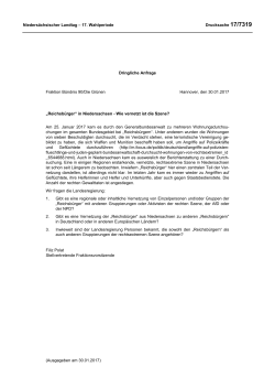 Drucksachen allgemein - Nieders&auml;chsischer Landtag